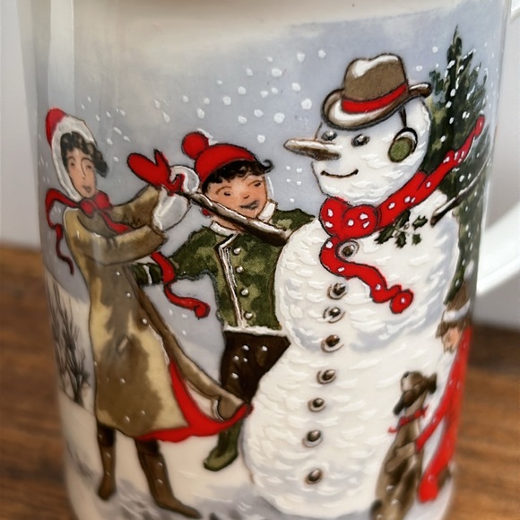 Vintage Porcelain Christmas Cups Set Of Three St George Fine Bone China - Picture 6 of 12